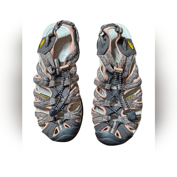 Keen Whisper Waterproof Hiking Sandals - Gray/Pink - Size 7.5 - Picture 1 of 5